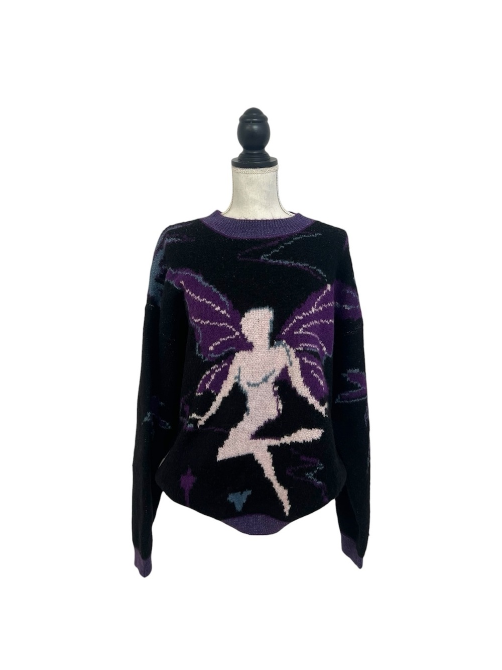 Y2K Daisy Street Kawaii Purple Fairy Sweater